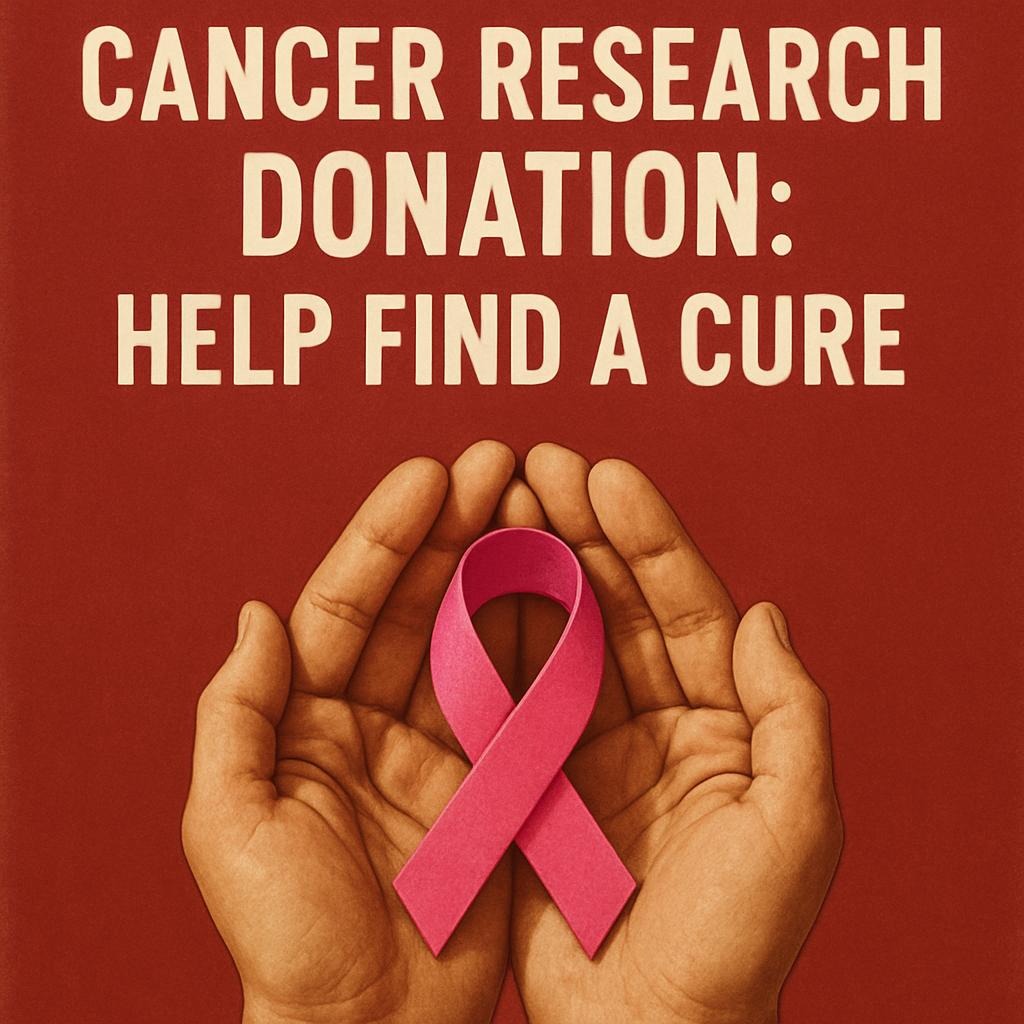 The Power of Cancer Research Donation: Help Find a Cure