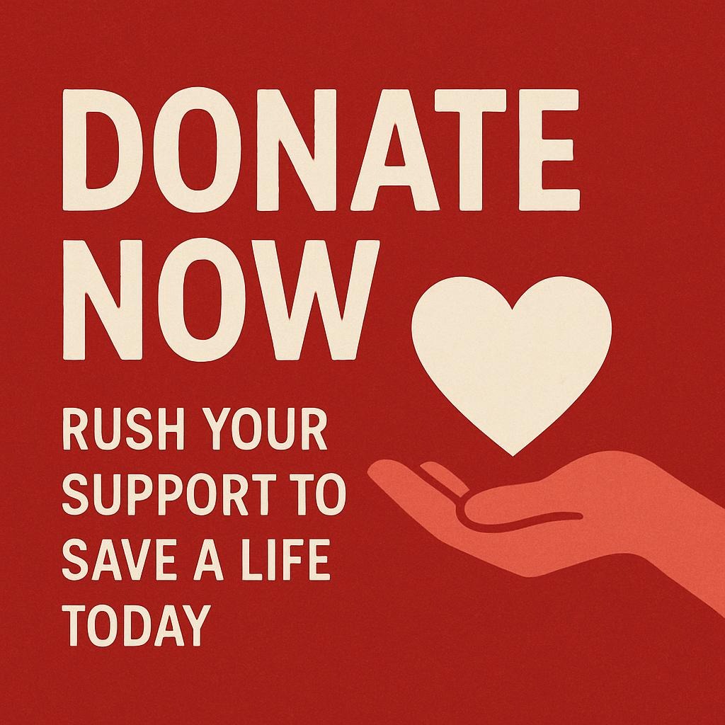 Donate Now :Rush Your Support to Save a Life Today