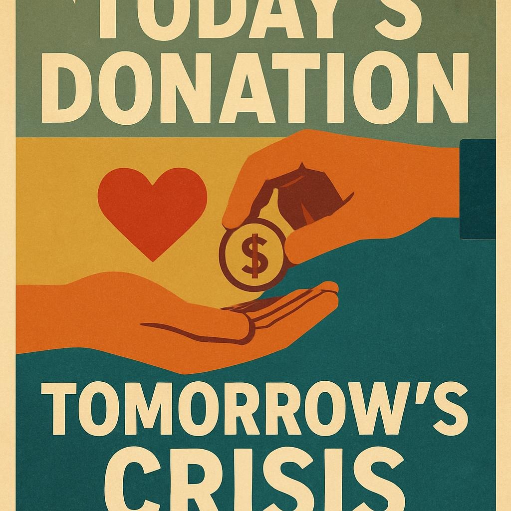 Today’s Donation Solves Tomorrow’s Crisis