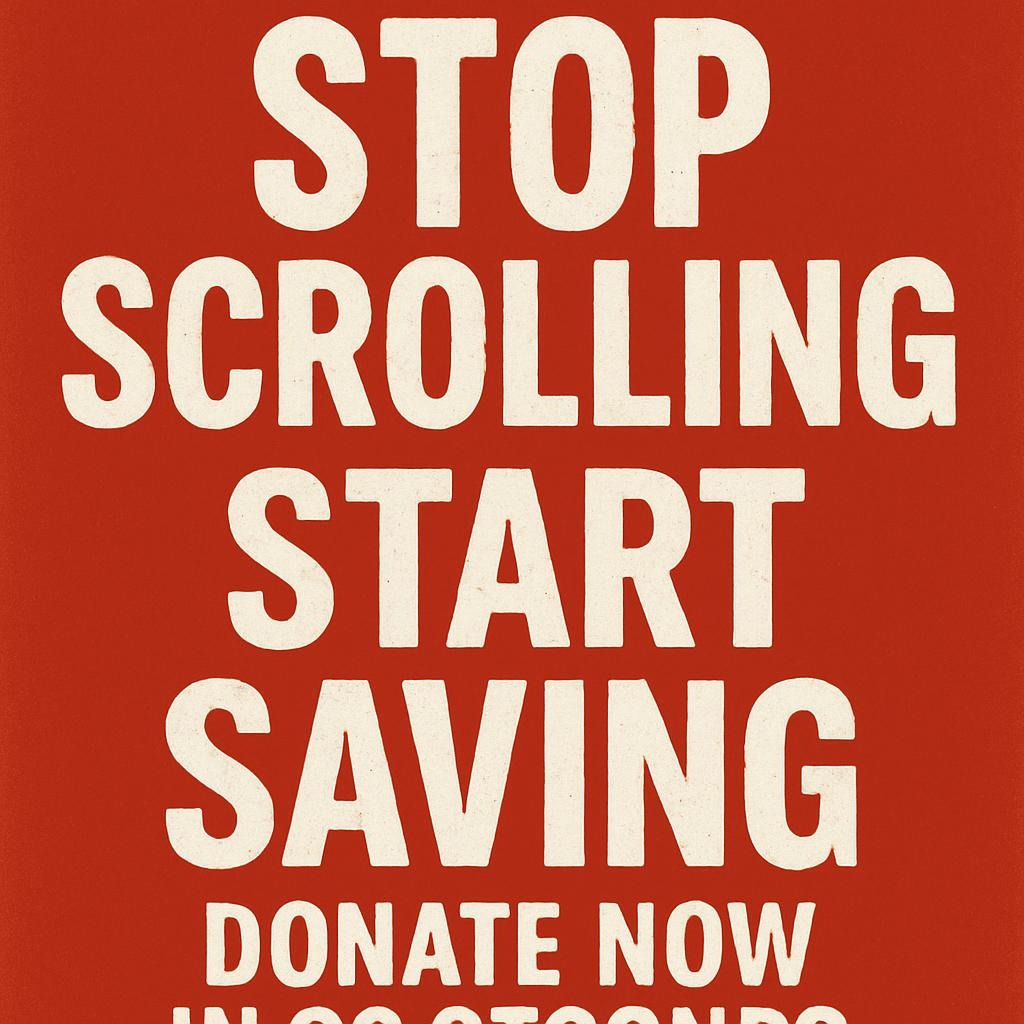 Stop Scrolling, Start Saving: Donate Now in 60 Seconds