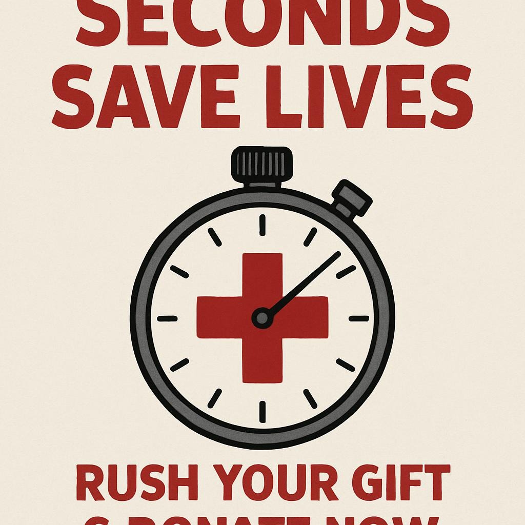 Seconds Save Lives : Rush Your Gift & Donate Now