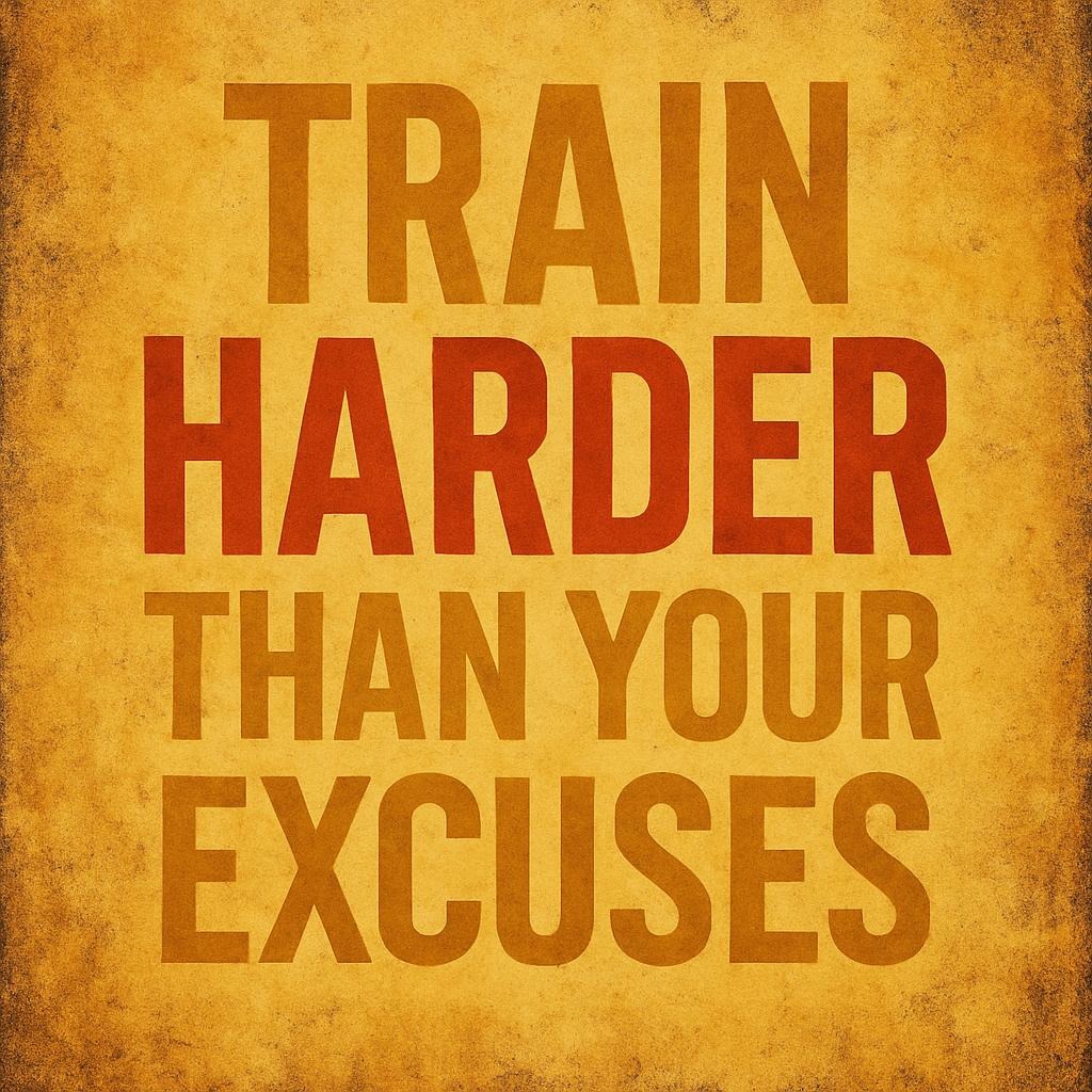 Train Harder Than Your Excuses