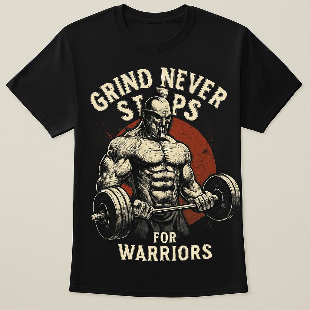 Grind Never Stops: Bodybuilding T-Shirt for Warriors